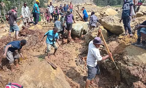 Papua New Guinea reports more than 2,000 people buried in landslide