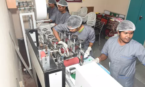 Amazon-backed women make biodegradable sanitary napkins at Hyderabad unit