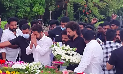 Fans raise Jr NTR CM slogans at NTR Ghat