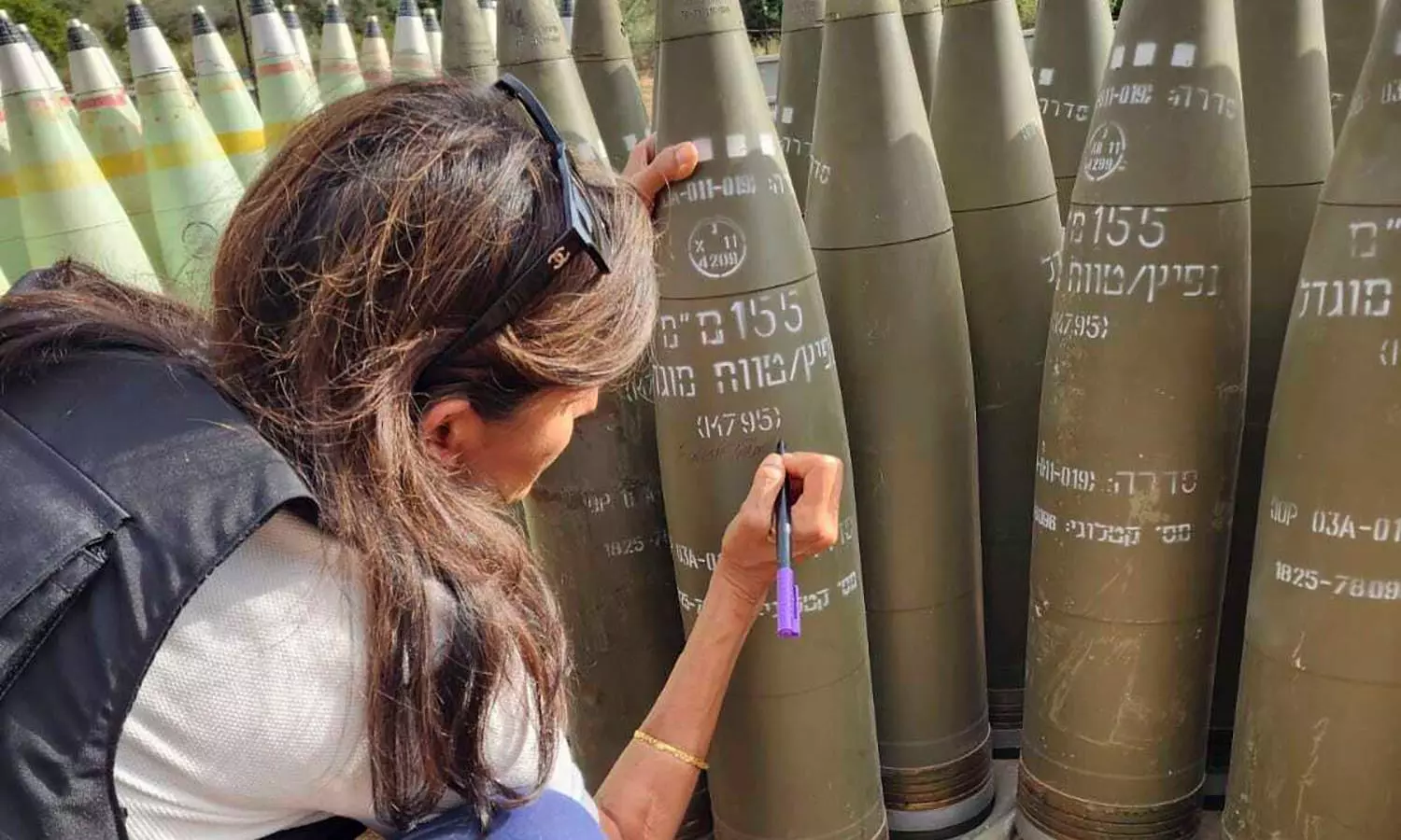Nikki Haley Writes Finish Them on Israeli Shell: Lawmaker Nikki Haley Writes Finish Them on Israeli Shell: Lawmaker
