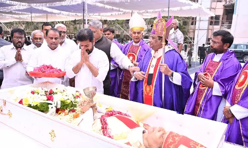 CM Revanth Reddy pays tribute to Archbishop Thumma Bala