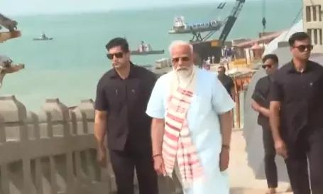 Modi ends two-day long meditation at Vivekananda Rock Memorial in Kanyakumari