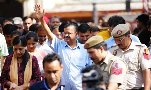 Delhi CM Kejriwal surrenders at Tihar jail