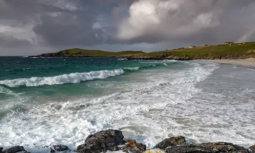 People Thronging Stormy Uppada Coast for Fortune