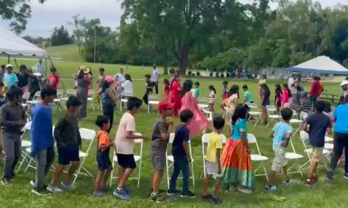 Expats Mark 10 Yrs of Telangana With Traditional Food, Songs & Health Camps