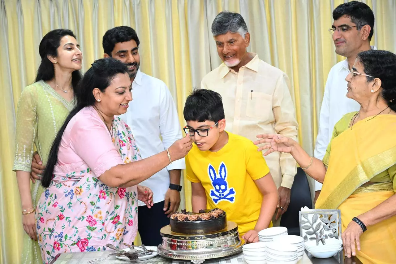 AP Elections: Chandrababu Naidu Celebrates TDP Win With Family