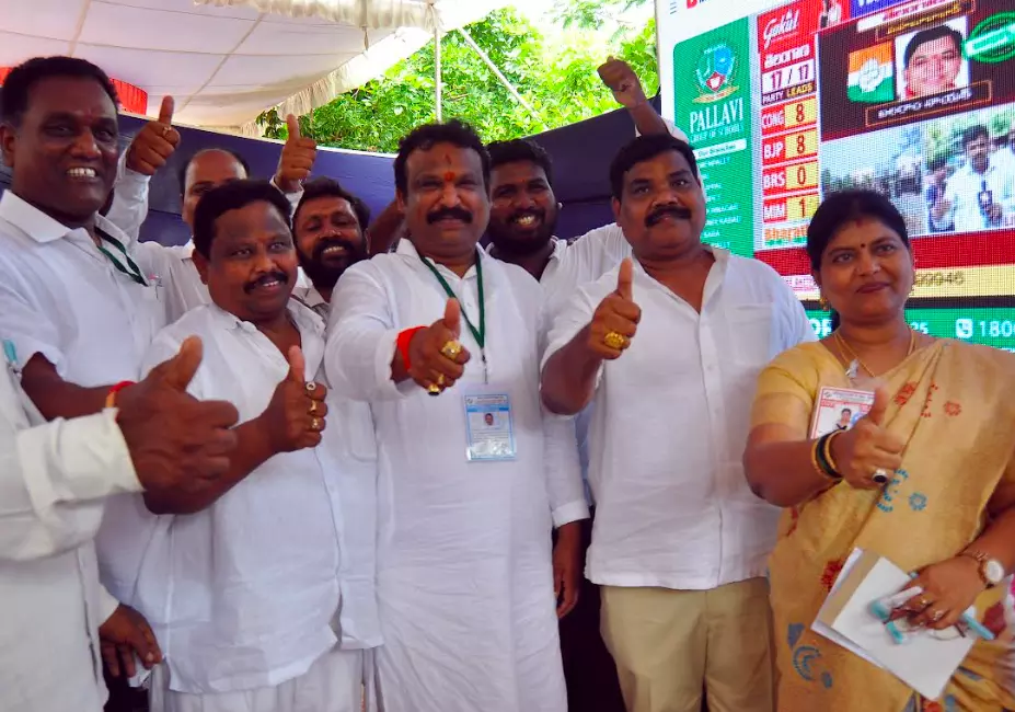 Bi elections cantonment candidate celebrations