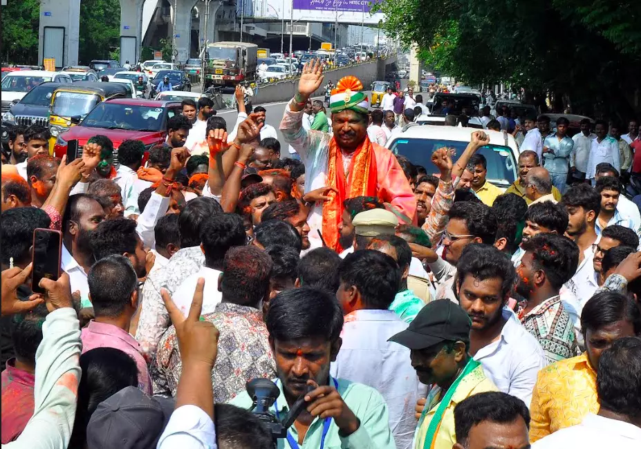 Bi elections cantonment candidate celebrations