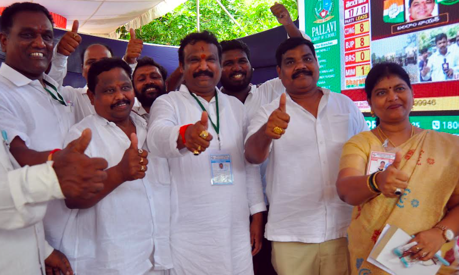 Bi elections cantonment candidate celebrations