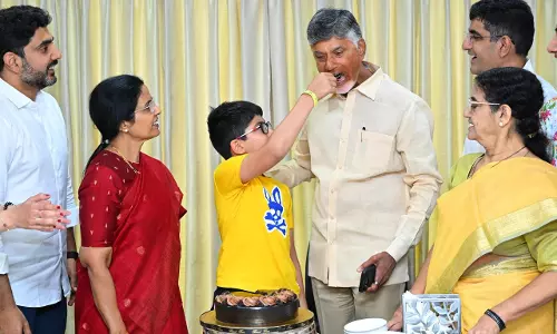 AP Elections: Chandrababu Naidu Celebrates TDP Win With Family