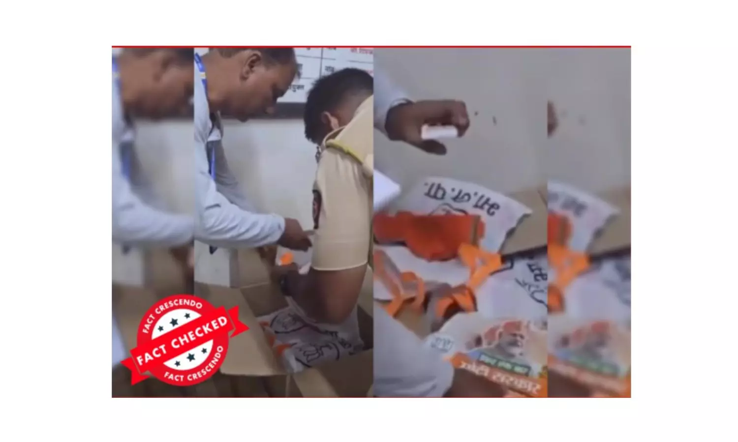 Fact Check: BJPs campaign kit did not contain gold biscuits, police find perfume