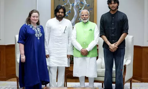 Pawan Kalyan meets PM Modi and visits Chiranjeevis house to seek blessings