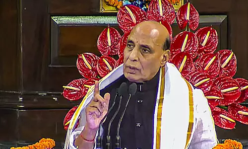 Rajnath Singh hails PM Modi, says NDA identified as family that upholds coalition dharma