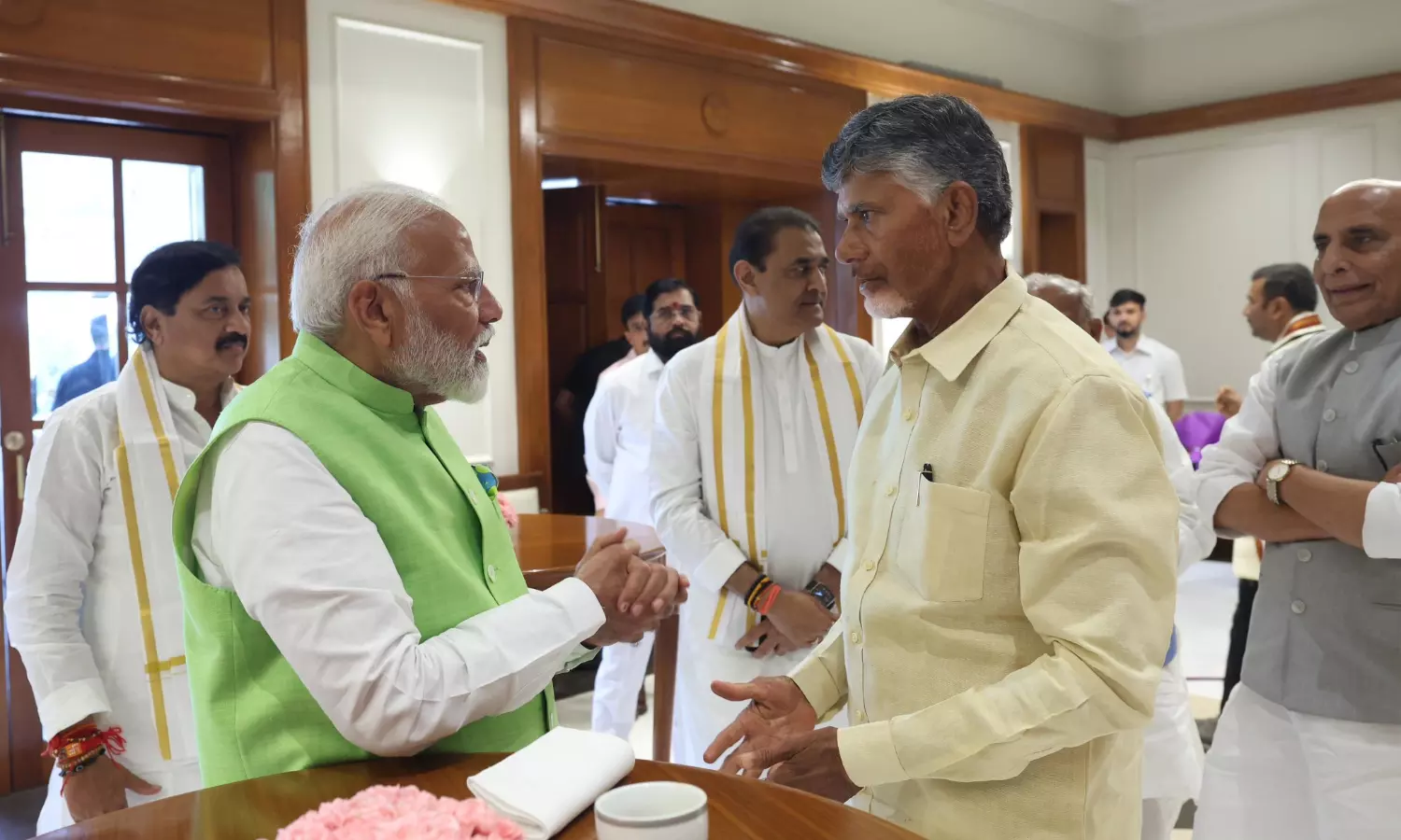 Naidu Sweaing in Ceremony: Fool-proof arrangements for PMs visit
