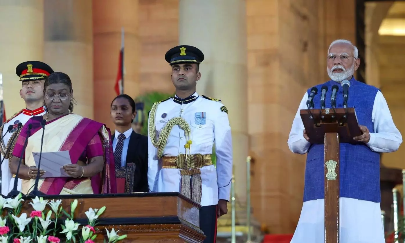 Modi Sworn-in With Glitz, Glamour - Vimarsana News
