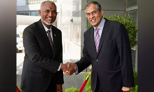 Maldives President Muizzu lands in Delhi to attend Modis oath-taking ceremony