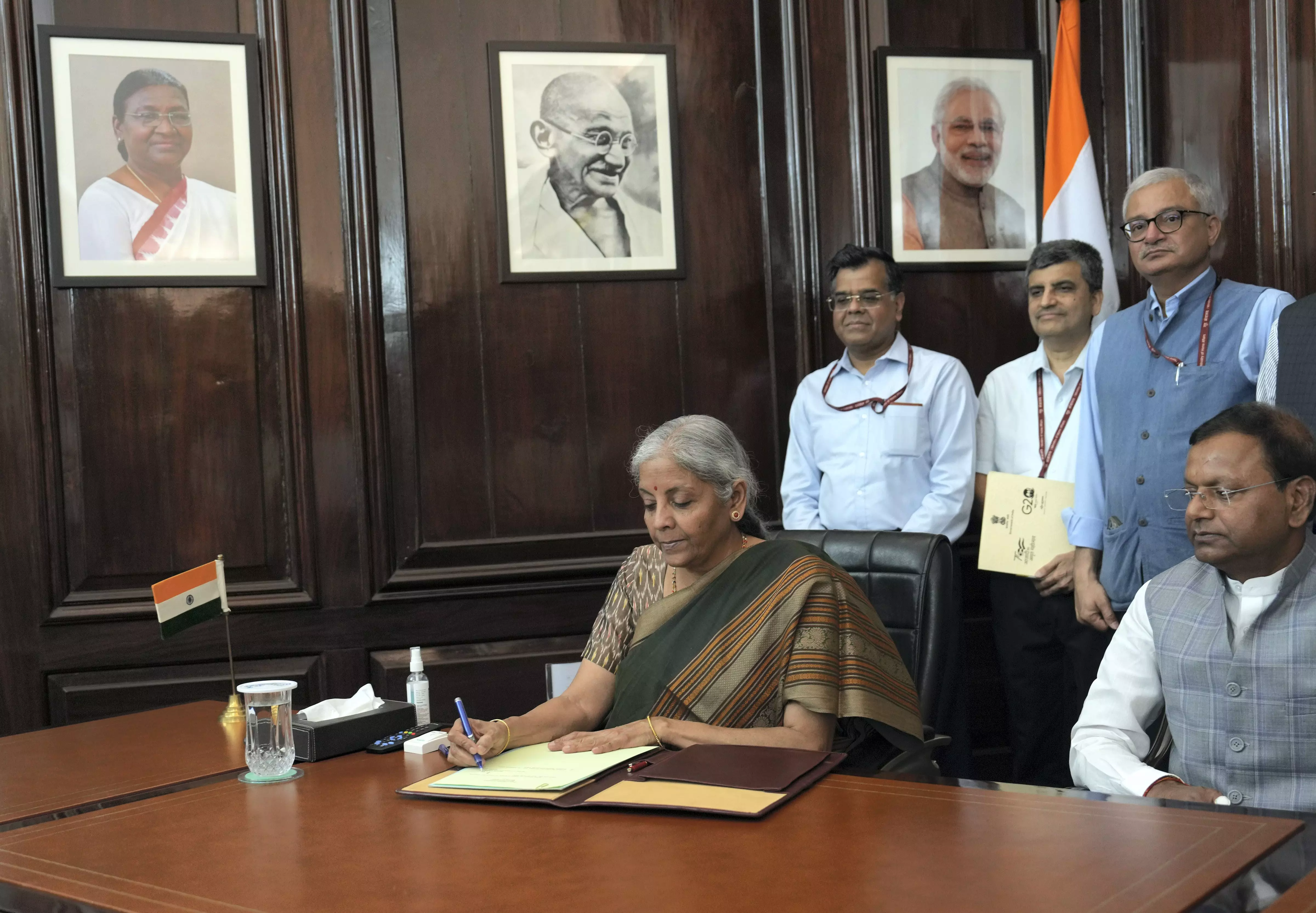 Nirmala Sitharaman takes charge of finance ministry