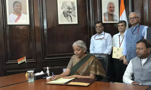 Nirmala Sitharaman takes charge of finance ministry