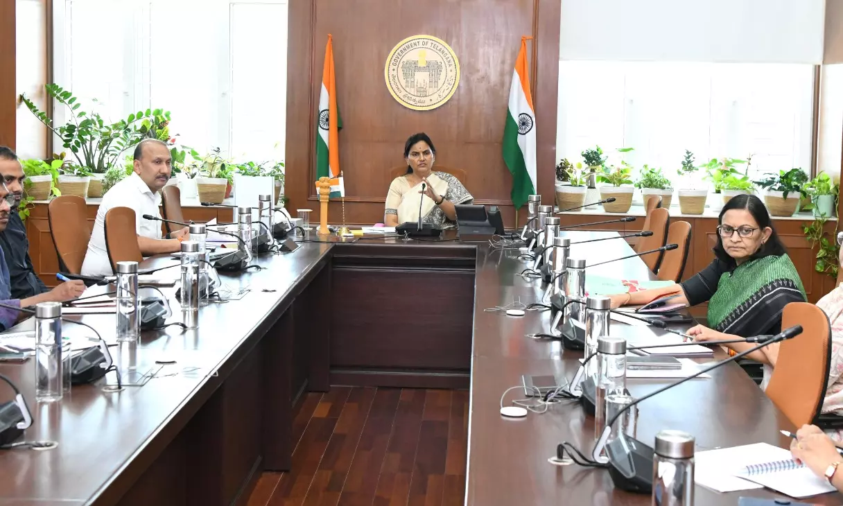 Telangana CS holds Review Meeting on Establishing Mahila Shakti Canteen Services