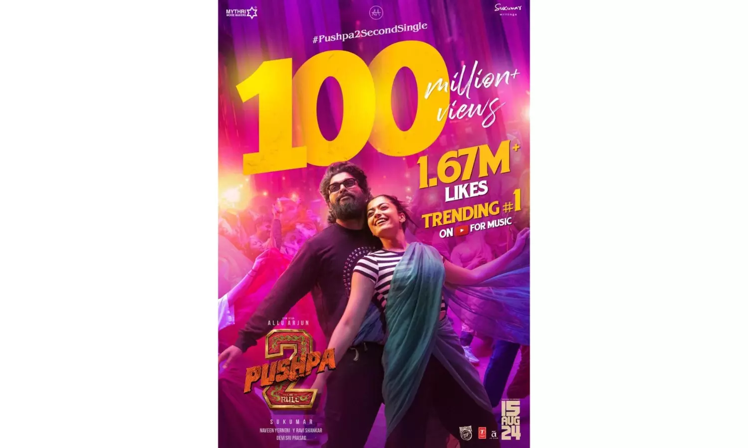 Pushpa Song Sooseki Clocks 100 Million Views