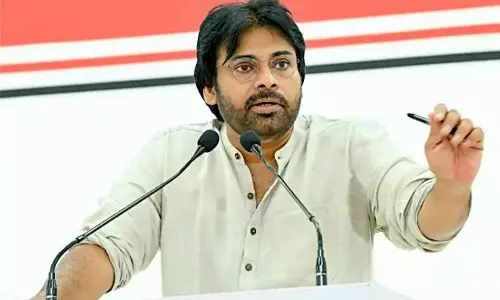 Pawan pats Telugu IAS officer for achieving national child rights award Pawan pats Telugu IAS officer for achieving national child rights award