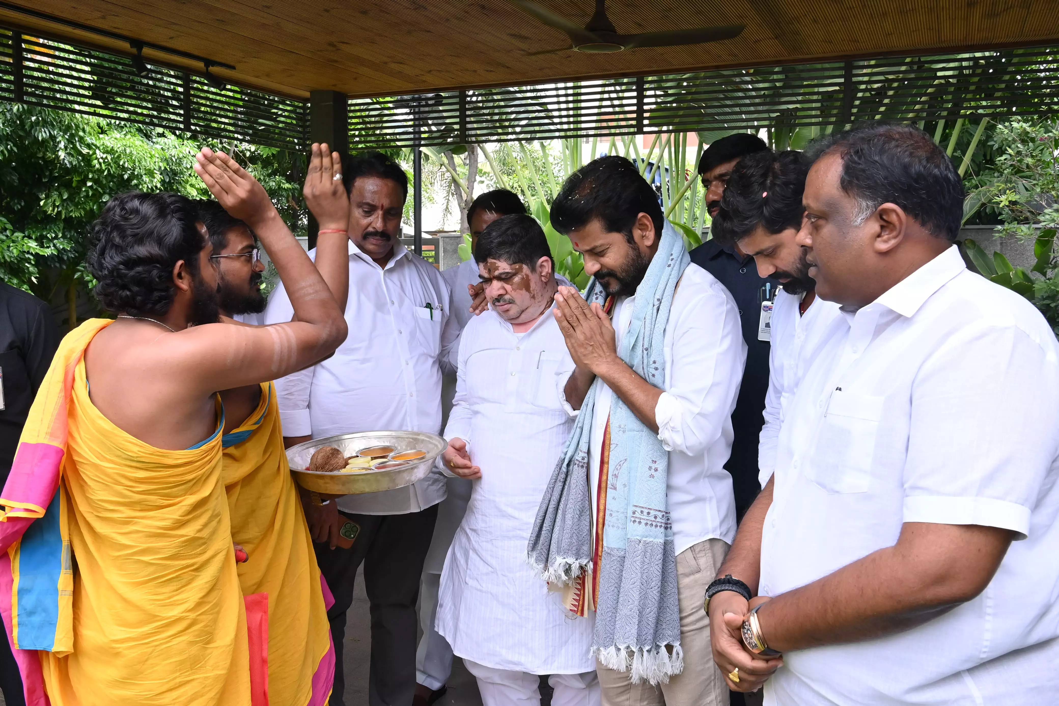 Hyderabad: Three temples committees invite Revanth Reddy for Bonalu celebrations Hyderabad: Three temples committees invite Revanth Reddy for Bonalu celebrations