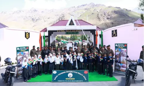 Dras Thunder Motorcycle rally to commemorate Kargil Vijay Diwas Rajat Jayanti concludes