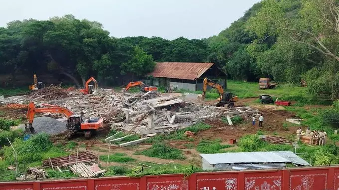 TD clarifies on YSRCs under construction central party office demolition TD clarifies on YSRCs under construction central party office demolition
