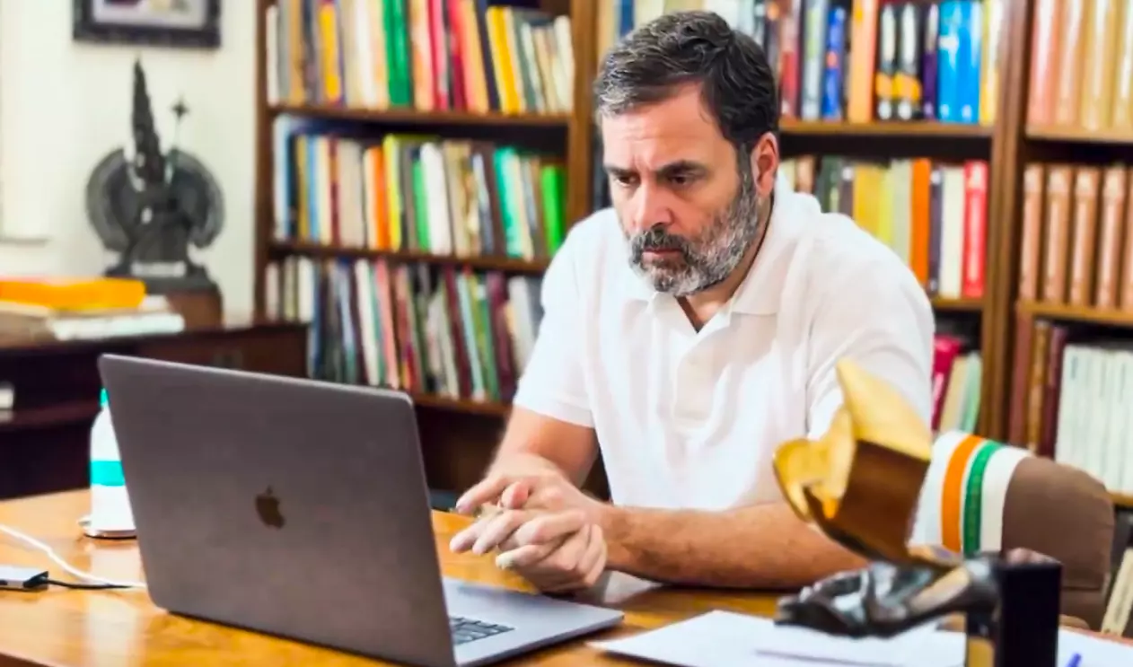 Rahul Gandhi Interacts With Rajkot Fire Victims Kin Virtually Rahul Gandhi Interacts With Rajkot Fire Victims Kin Virtually