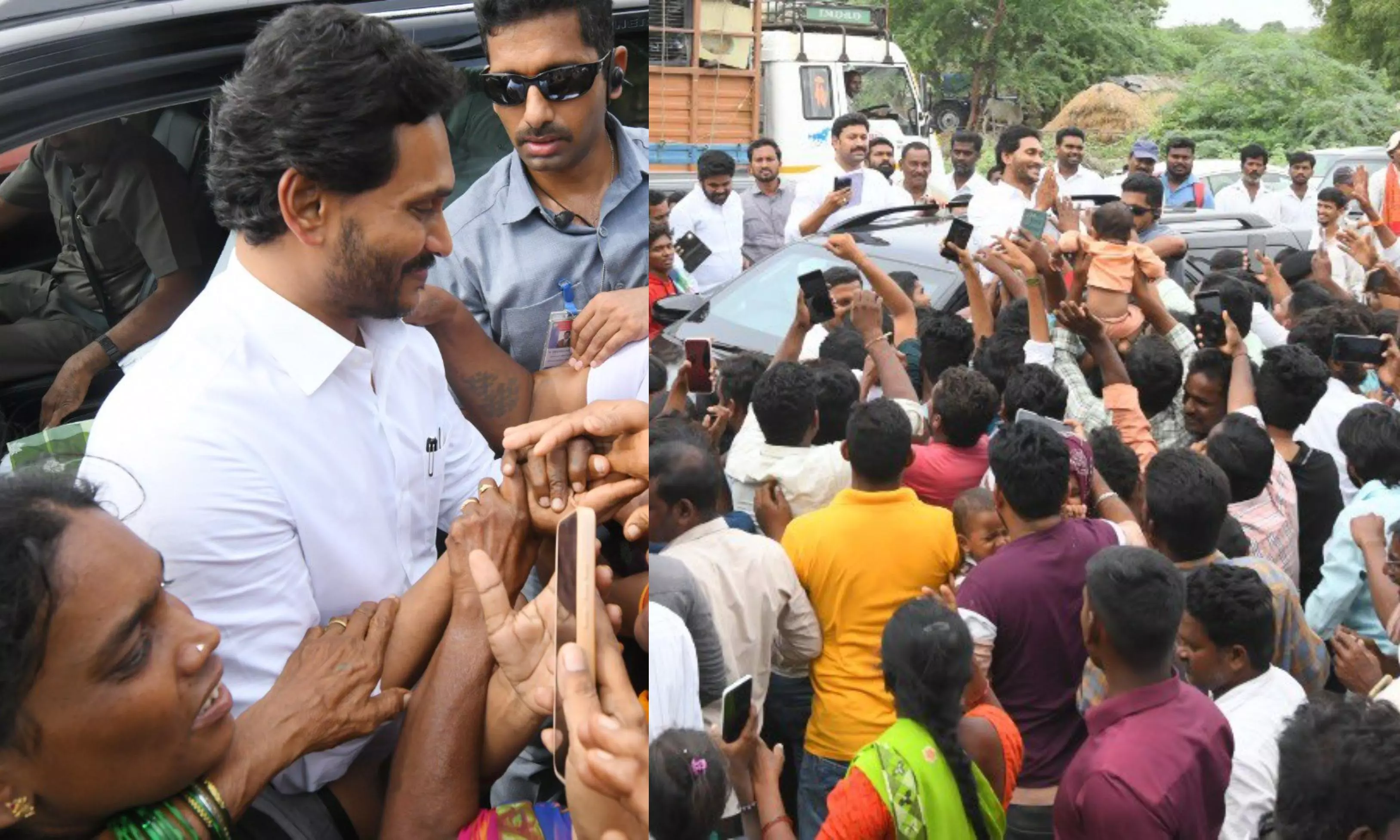 Anantapur: Jagan’s Convoy Hit by Vehicle Anantapur: Jagan’s Convoy Hit by Vehicle