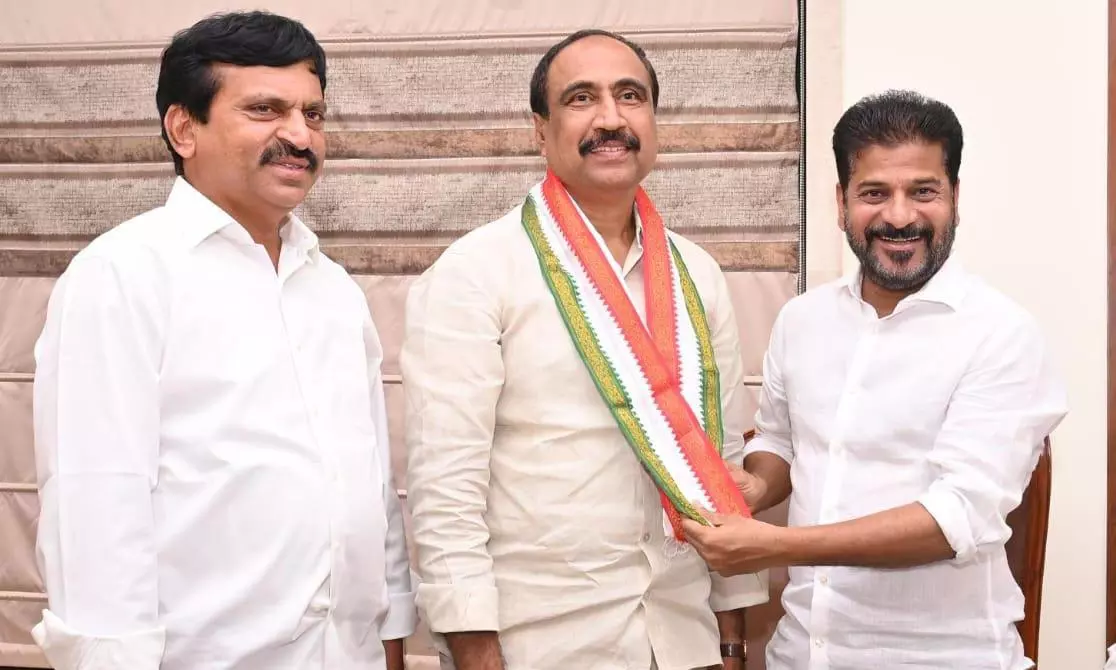 BRS Jagtial MLA Sanjay Kumar Joins Congress BRS Jagtial MLA Sanjay Kumar Joins Congress