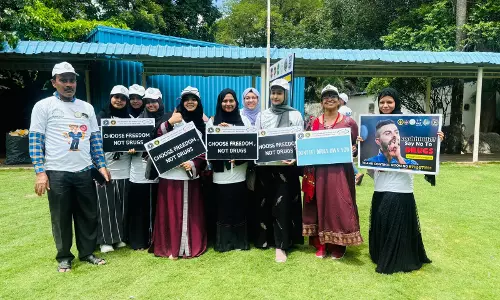 Hyderabad: Students Pledge Say No to Drugs - Yes to Life in Rally Against Narcotics