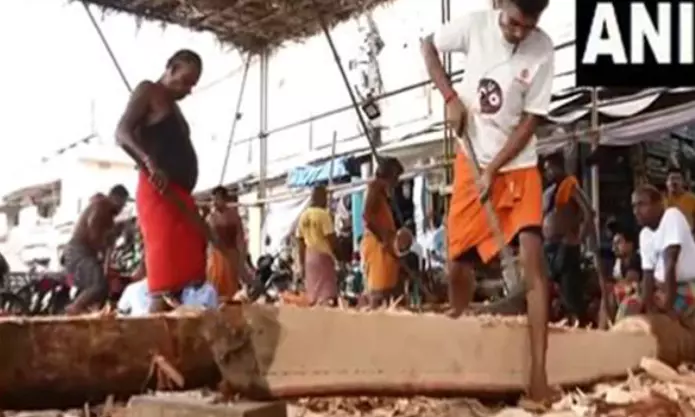 Odisha: Construction of chariots full steam ahead for Jagannath Puri Rath Yatra
