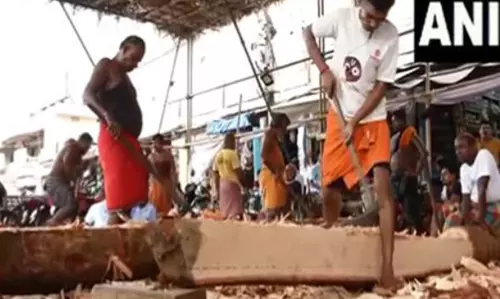 Odisha: Construction of chariots full steam ahead for Jagannath Puri Rath Yatra