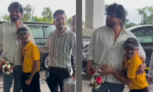 Nagarjuna Meets Fan Mishandled by his bouncers