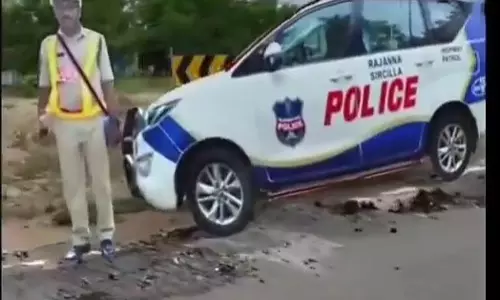 Police cutouts on highways to prevent accidents