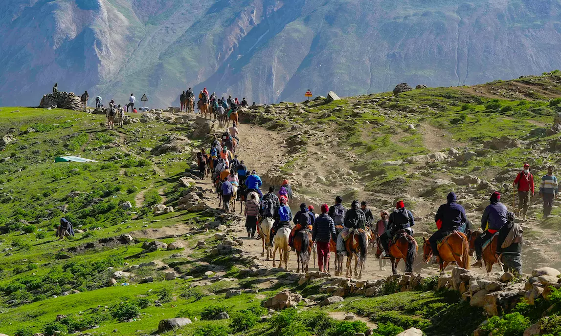 Amarnath Yatra begins: Thousands of devotees reach cave-shrine amid chants of ‘Bham Bham Boley’