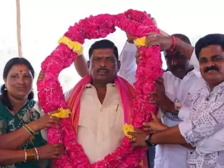 BRS MLA Gudem Mahipal Reddy appears before ED in PMLA case BRS MLA Gudem Mahipal Reddy appears before ED in PMLA case
