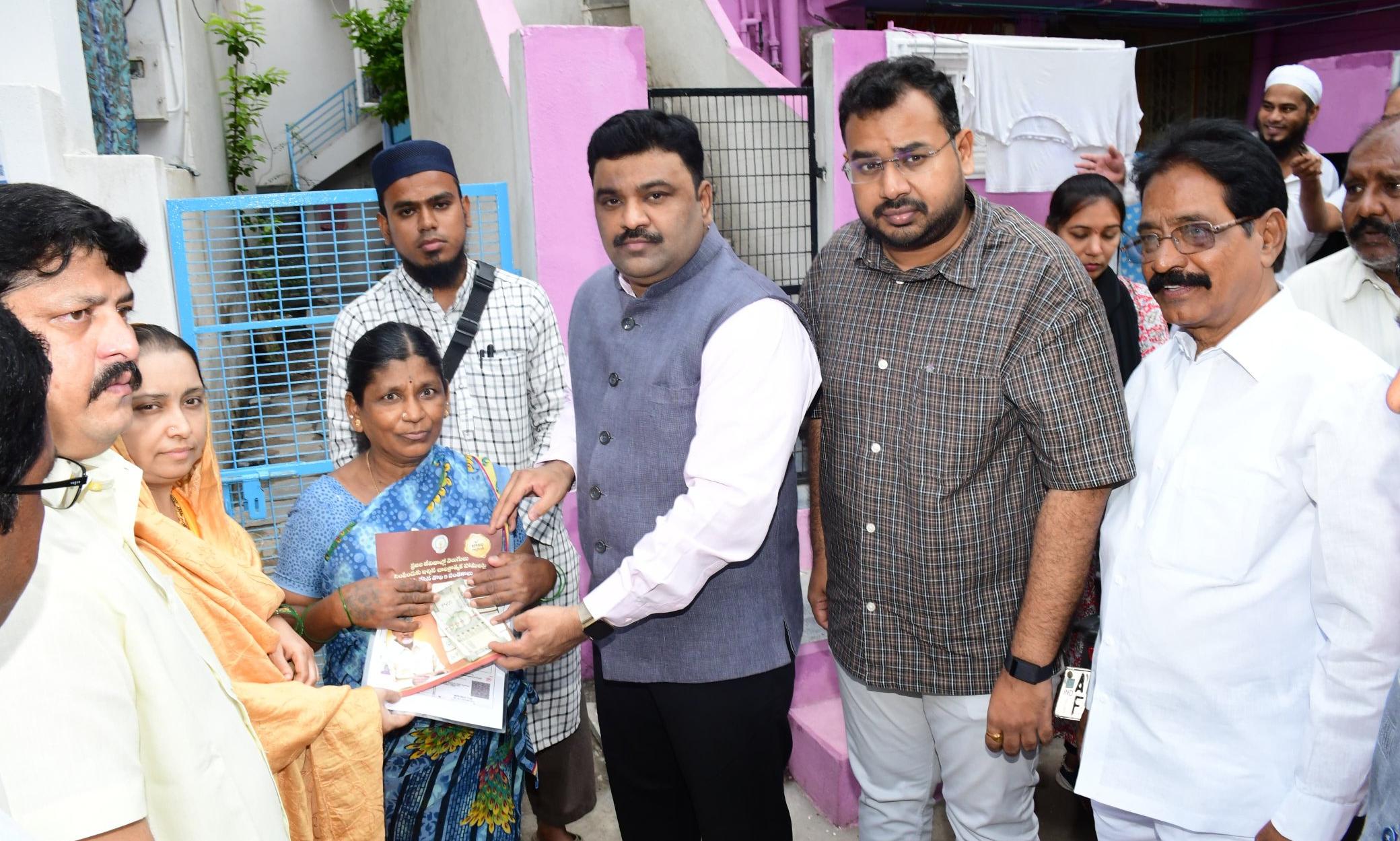 Andhra Pradesh: Ministers, legislators participate in pension distribution