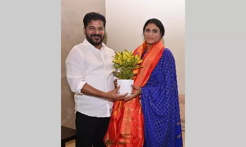 YS Sharmila meets CM Revanth Reddy; discusses political scenario in AP