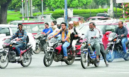 18 bikers booked for wrong side riding in Madhapur