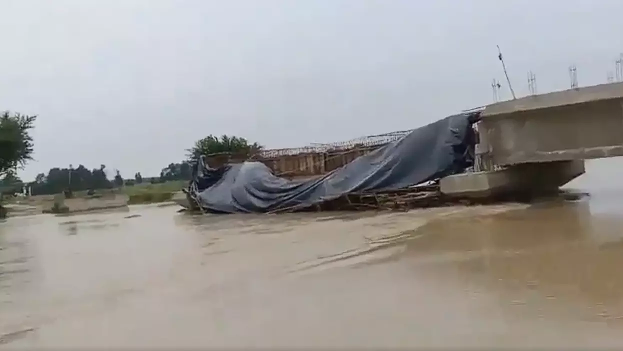 Another bridge collapses in Bihar, 10th such incident in over 15 days Another bridge collapses in Bihar, 10th such incident in over 15 days