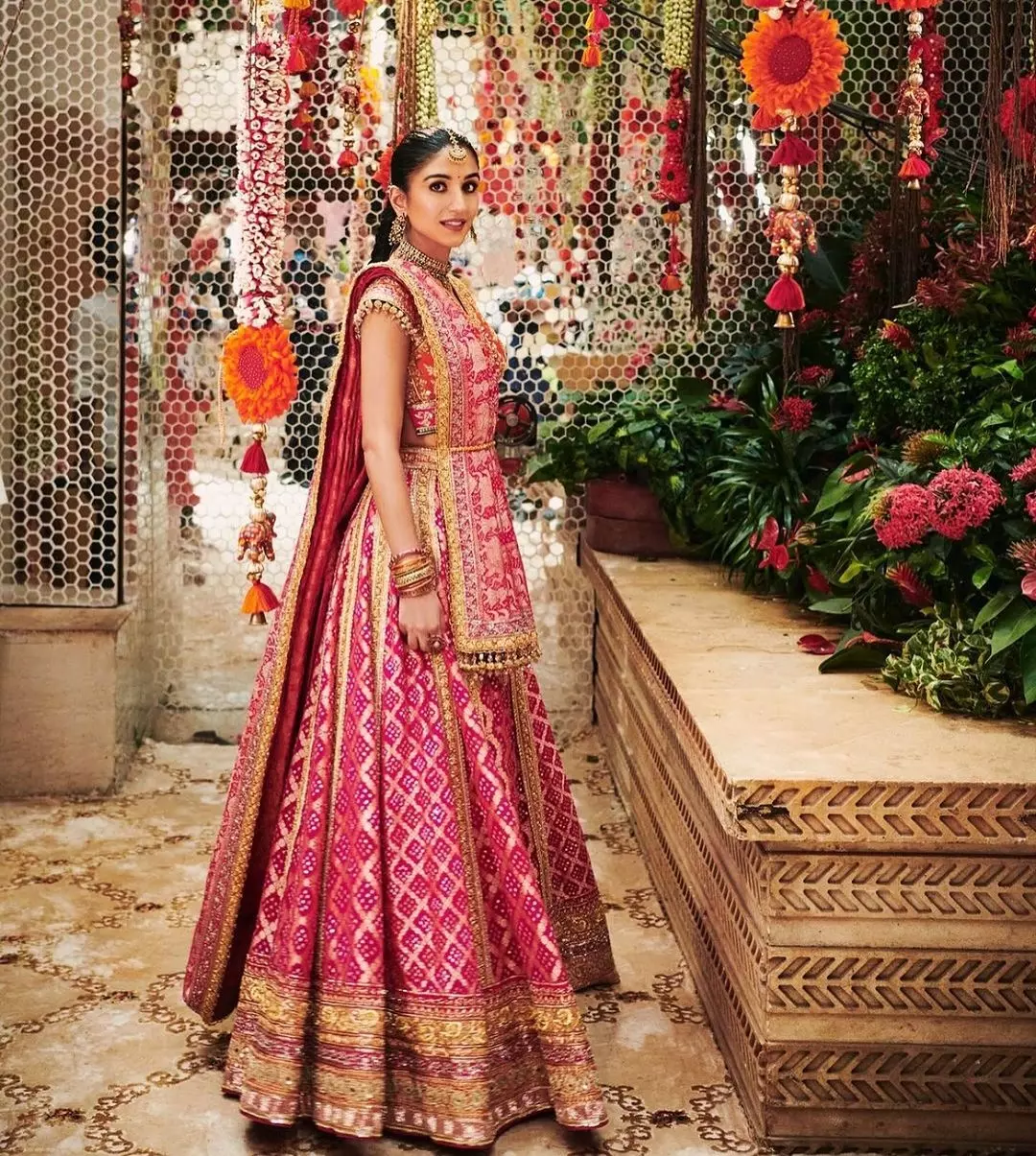 Vibrant Pictures from Radhika-Anant Mameru Ceremony