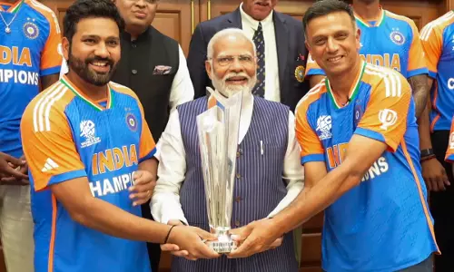 Theyre home: Team India arrive in Delhi to fan frenzy; meet PM Modi