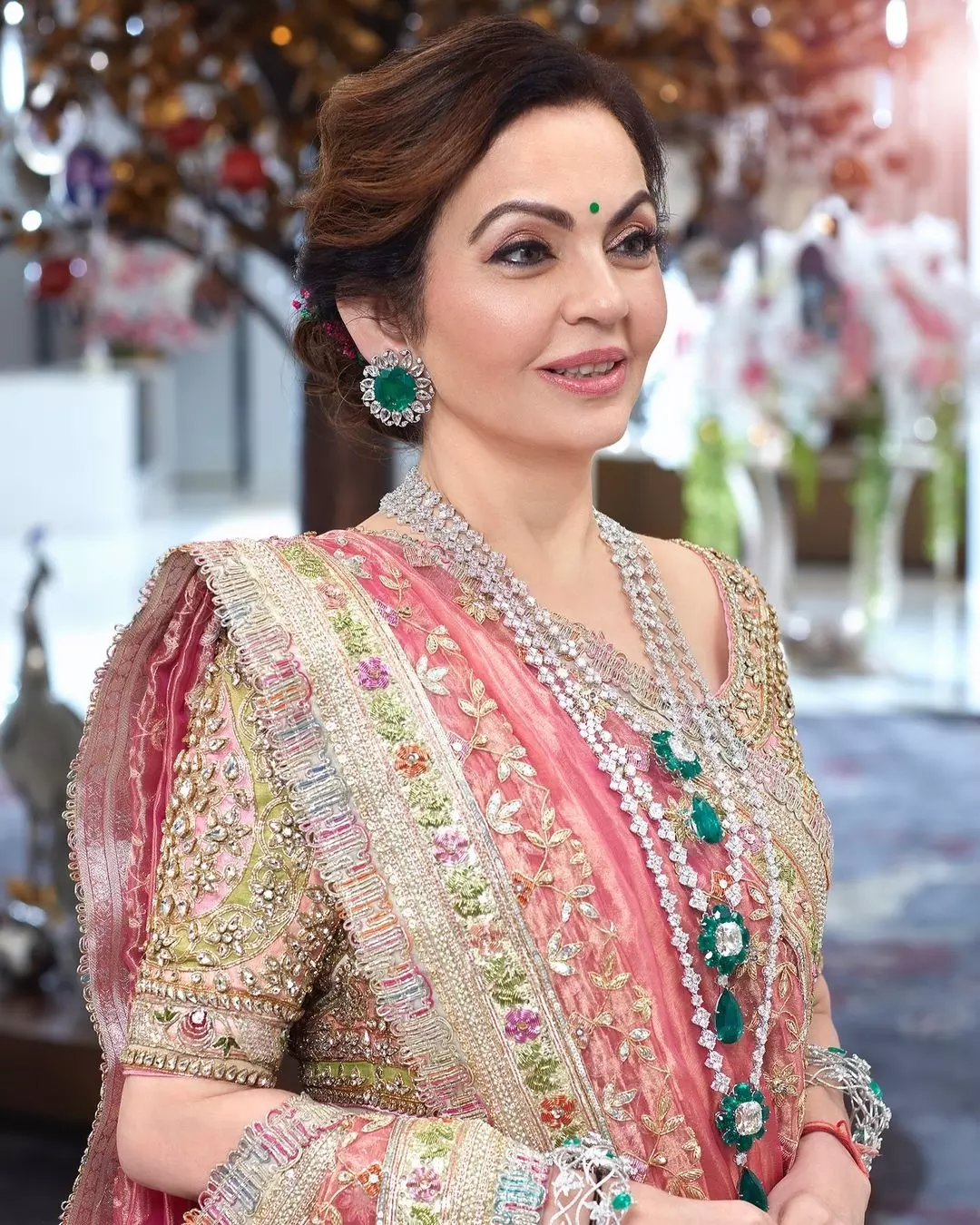 Nita Ambani Mesmerizing Pictures From Garbha Night