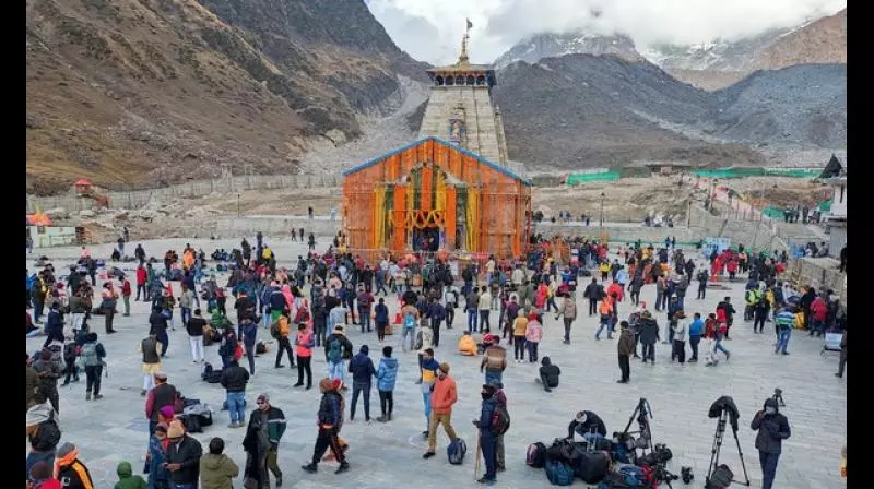 Chardham Yatra put on hold in view of heavy rain alert Chardham Yatra put on hold in view of heavy rain alert