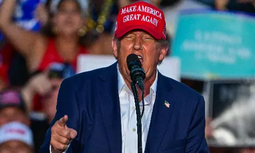 Trump says he thinks Biden will stay in White House race