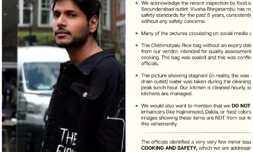 Food Inspectors Identified Minor Issues Unrelated to Safety: Vivaha Bhojanambu