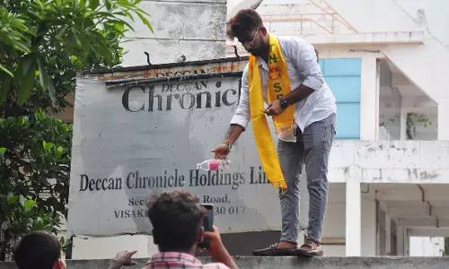 TD Goons Attack Vizag DC Office, Harass Staff