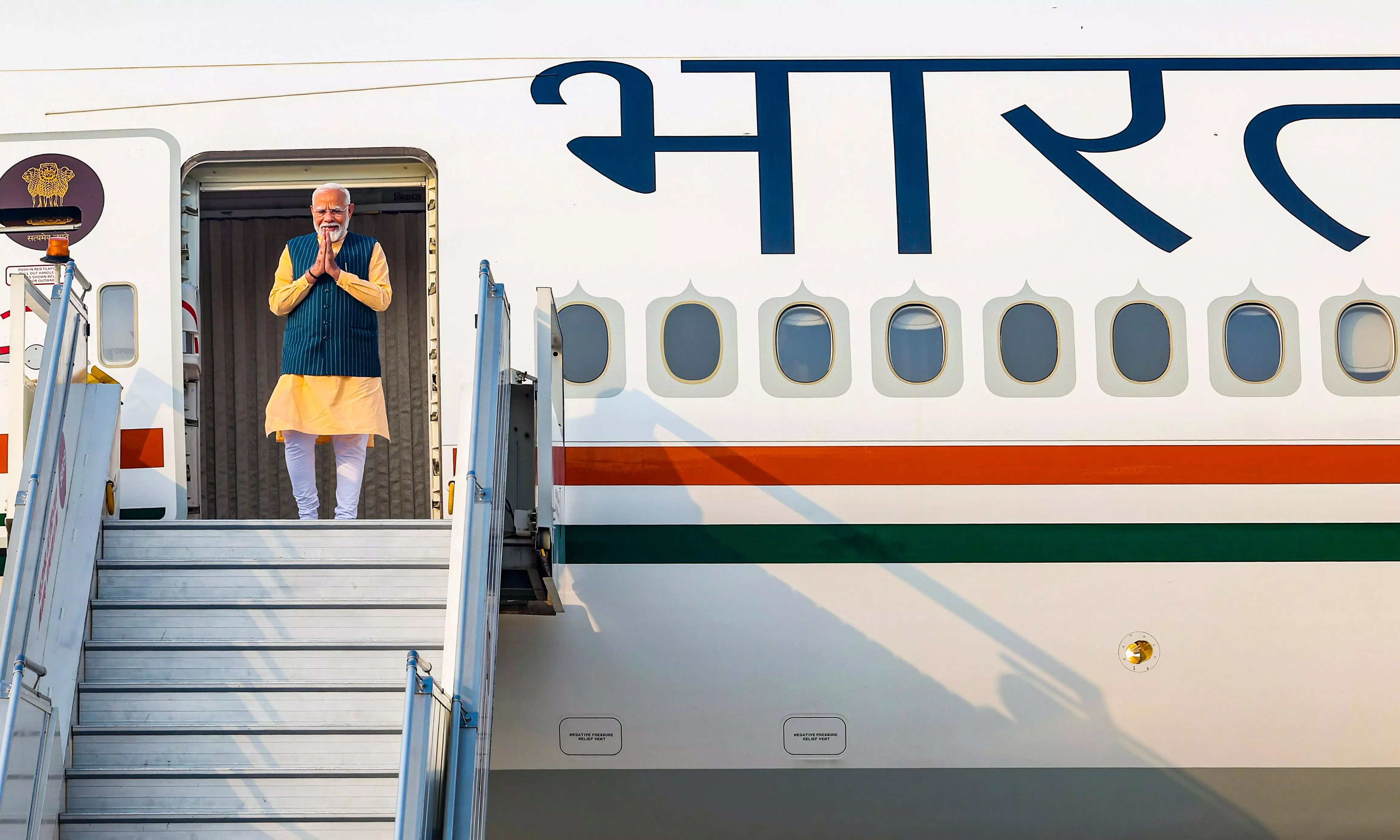PM Modi Leaves For Home After Completing Two-Country Visit PM Modi Leaves For Home After Completing Two-Country Visit